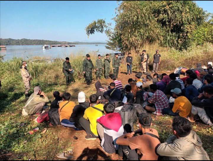 မြန်မာနိုင်ငံသား ၁၀၀ ကျော်ကို တရားမဝင်လာရောက်မှုနဲ့ ထိုင်းအာဏာပိုင်တွေဖမ်းဆီး