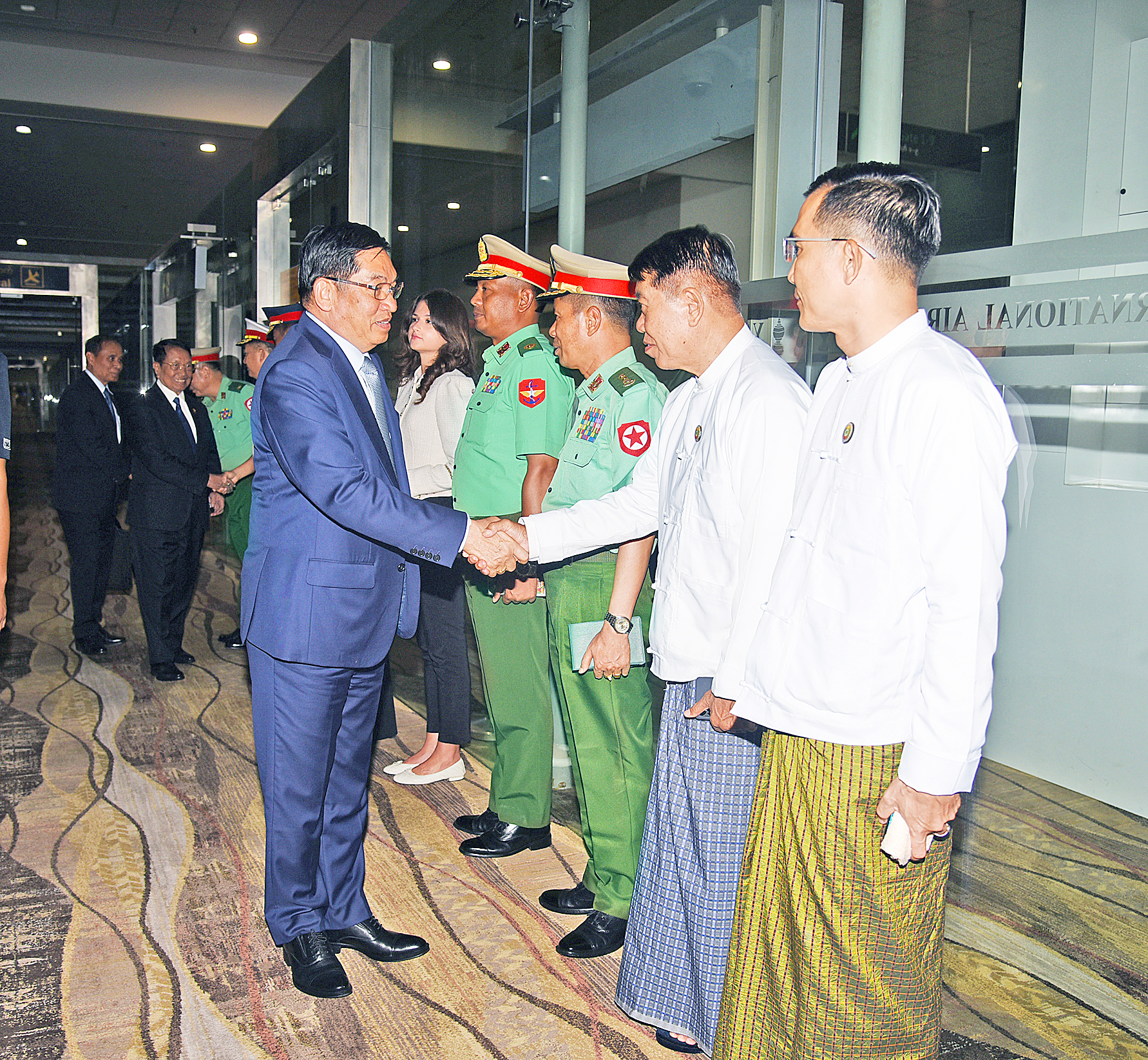 ဒုတိယသမ္မတ ဦးညိုစော ဦးဆောင်သောကိုယ်စားလှယ်အဖွဲ့ ရုရှားဖက်ဒရေးရှင်းနိုင်ငံမှ ရန်ကုန်မြို့သို့ပြန်လည်ရောက်ရှိ