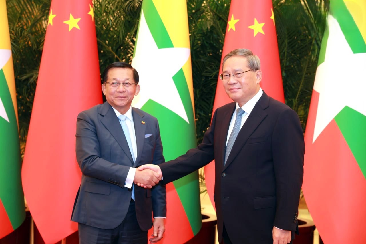 မြန်မာ-တရုတ် မဟာဗျူဟာမြောက် ပူးပေါင်းဆောင်ရွက်ရေး မြှင့်တင်ရန် နိုင်ငံတော်သမ္မတနှင့် တရုတ်ဝန်ကြီးချုပ် တွေ့ဆုံဆွေးနွေး